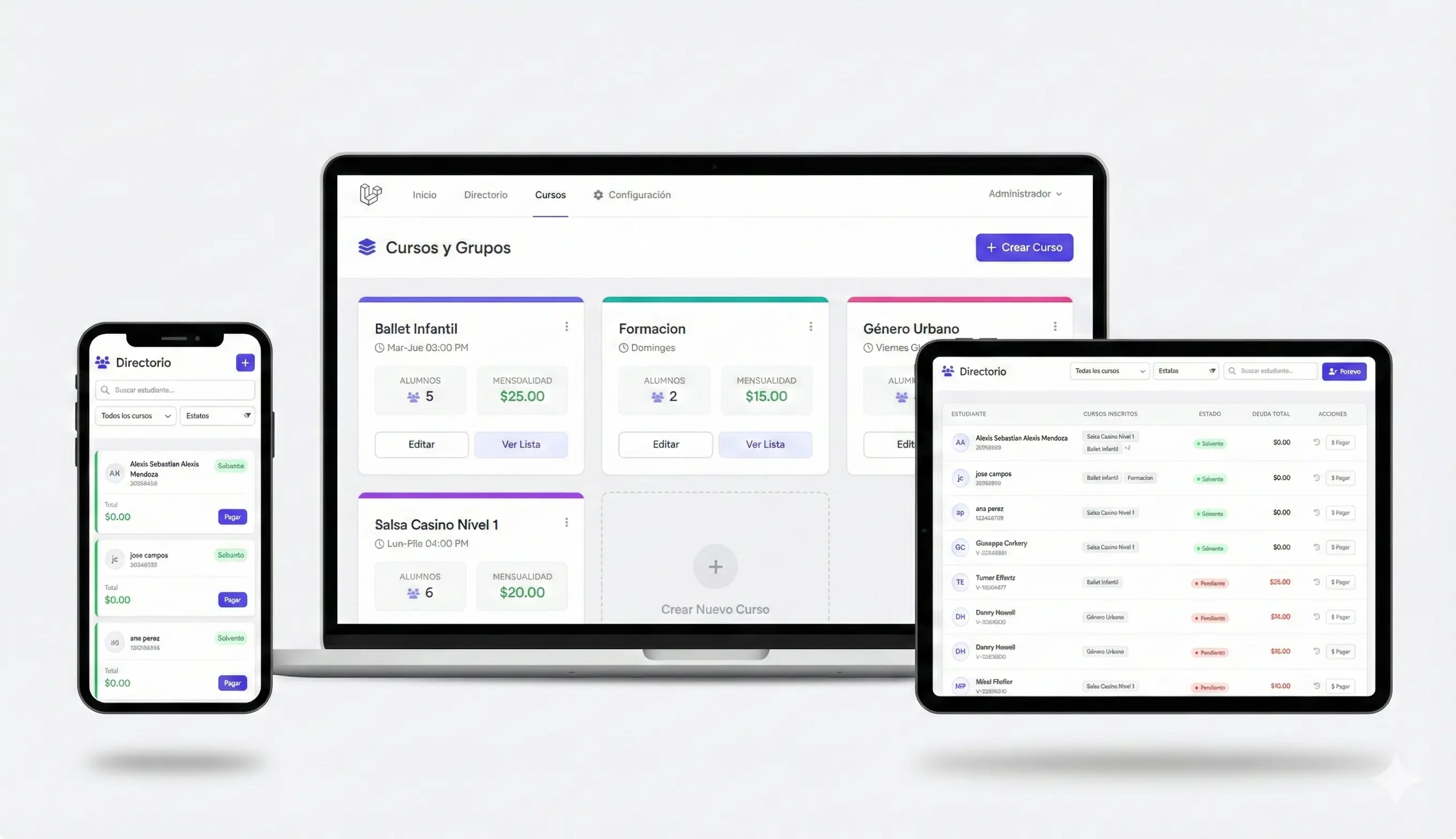 Sistema de Control Académico Laravel
